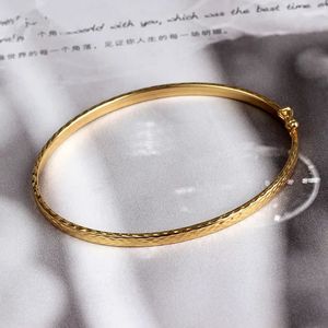 Xinfly Custom 18K Gold <b>Hammered</b> Fine <b>Bangle</b> Luxury Engagement Jewelry - Product Image 4
