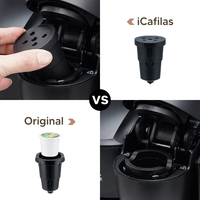 Capsule de café rechargeable sans BPA de qualité alimentaire, facile à nettoyer, dosettes de café réutilisables en PP, K-cups, compatibles avec K-Latte, B31, B40
