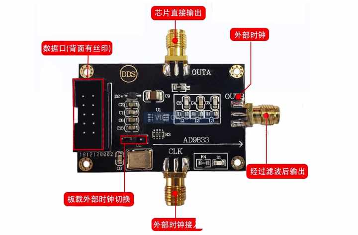 Ad9833 Highspeed Dds Module Triangle Wave sine Wave function generation ...