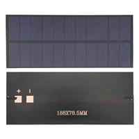 Mini panneau de chargeur solaire 6V avec lumières LED 2.5W 2.2W 2W 5.5V 5V 400mA PCB polycristallin bricolage jouets solaires de type N