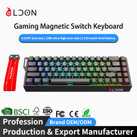 Clavier mécanique magnétique Mide68 à commutation à chaud, taux de polling 8K, filaire, 68 touches, RGB, PBT, pour Esports, FPS, PC Gamer