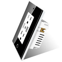 米国市場向け<span class=keywords><strong>IoT</strong></span>スマートホームオートメーションWIFIスマートダブル電源コンセント - Product Image 2