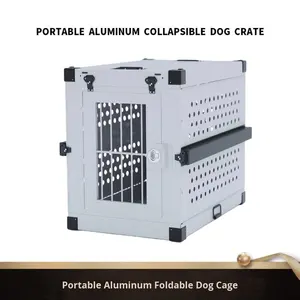 <span class=keywords><strong>Jaula</strong></span> Plegable Portátil de Aleación de Aluminio Resistente a la Lluvia para Perros Pequeños y Medianos - Uso en Auto, Camping y Aire Libre - Product Image 3