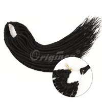 Cheveux humains vierges Remy vietnamiens Orginea Pre-loop Mini Twist Crochet Afro Bulk Pre Twisted Goddess Machine Double Weft Hair