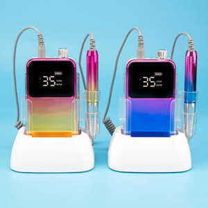 Machine à ongles sans fil rechargeable, lime électrique portable avec jeu de forets inclus pour manucure, pédicure, usage en salon - Product Image 2