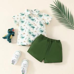 Roupas Infantis Boutique de Verão Conjunto de 2 Peças para Meninos de 3 a 6 Meses - Product Image 1