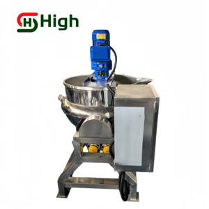 Marmite de cuisson industrielle à double enveloppe avec agitateur à agitation planétaire, alimentation gaz et électrique - Product Image 3