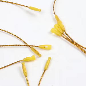 Di alta qualità <span class=keywords><strong>Custom</strong></span> filo d'oro indumento sigillo Hang <span class=keywords><strong>Tag</strong></span> corda per magliette - Product Image 2