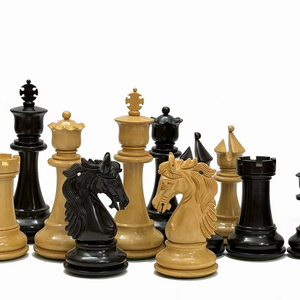 Juego de Ajedrez Stallion Knight, Juego de Ajedrez de Madera, Tamaño Rey 4.50 Pulgadas, Juego de Mesa, Embalaje en Caja de Cartón - Product Image 1