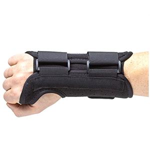 Attelle de poignet respirante et flexible pour le syndrome du canal carpien, en tissu polyester et nylon, avec bande anti-transpiration et fermeture à boucle, support de main et de poignet - Product Image 3