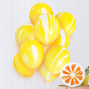 12 inch màu đen hai tầng hai lớp mã não đá cẩm thạch bóng bay cao su trang trí bên cung cấp cầu vồng TIE DYE đá cẩm thạch Bóng cao su - Product Image 6