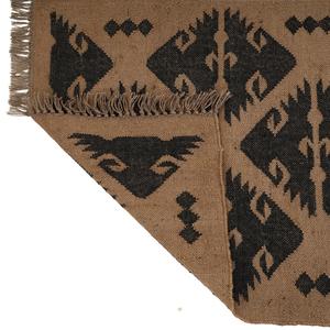 Geometric Kilim Wool <b>Jute</b> <b>Rug</b> Natural Handmade Decorative Carpet for Stylish Interiors Durable for Bedroom Living Room Office - Product Image 6