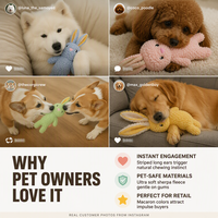 Jouet pour chien en peluche Sherpa de qualité supérieure avec oreilles rayées, couleur personnalisée, commande en gros, jouet à mâcher pour animaux de compagnie pour distributeur de magasins de détail