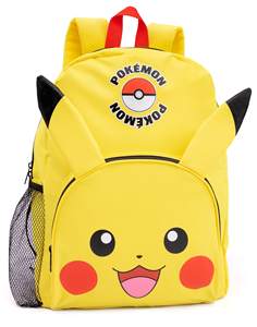 Fabrik OEM Langlebiges 4-Teiliges Rucksack-Set aus Polyester mit Lunchbox, Wasserflasche und Federmäppchen, Gelb, Pokémon <span class=keywords><strong>Pikachu</strong></span> - Product Image 2