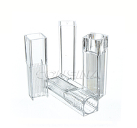 Cuvettes de réaction jetables, micro-gobelets pour échantillons, 1,5 ml, 2,5 ml, 4,5 ml, cuvettes en plastique pour spectrophotomètre