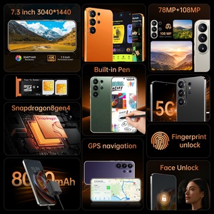 Teléfono Inteligente S26 Ultra Android 16 de 22GB+2TB, Pantalla LCD de 7.3 Pulgadas y 144Hz, Cámara de 108MP, Batería de 8000mAh, Deca Core, 5G, para Juegos - Product Image 6