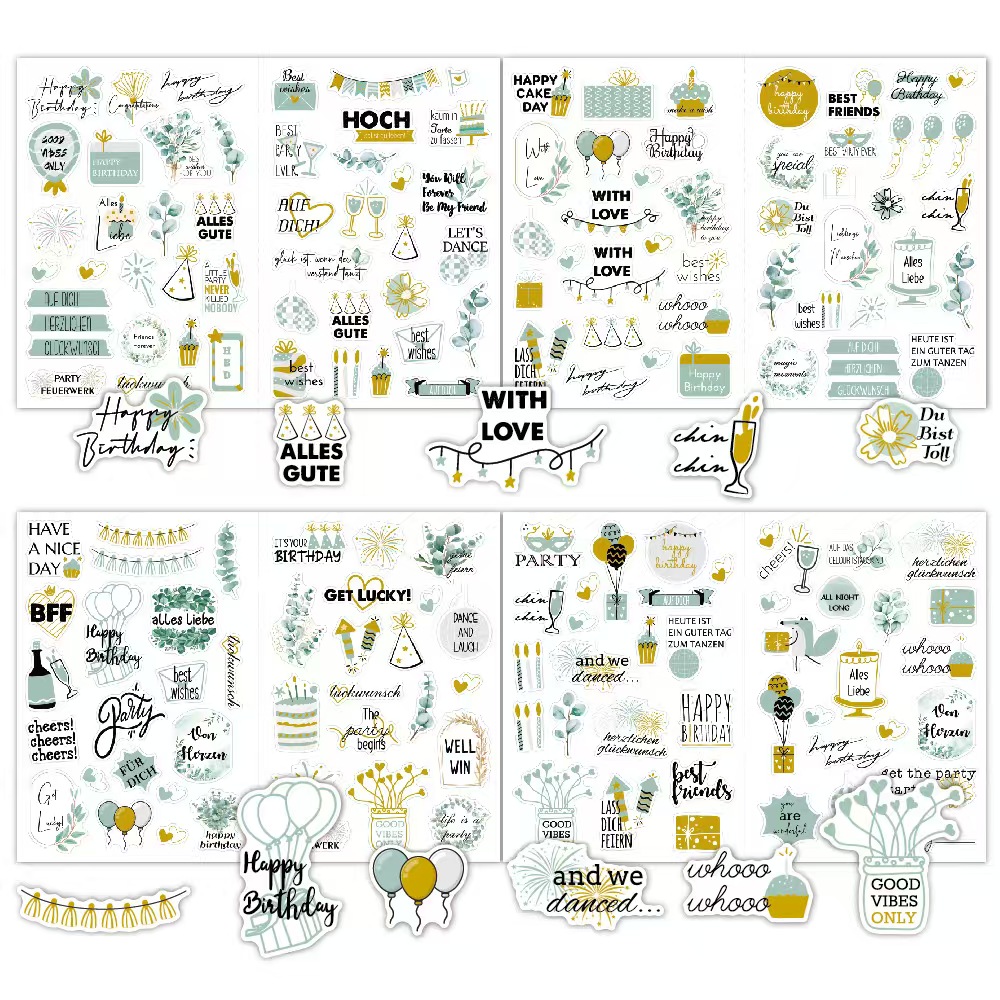 Autocollant Joyeux Anniversaire - B