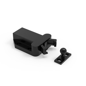 <b>Door</b> <b>Catch</b> Push Button Self Locking Mechanism Plastic Cabinet <b>Door</b> Latch Black Minimalist Design - Product Image 1
