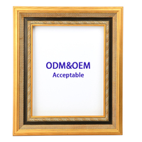 Usine vente en gros, moulures de cadre en bois OEM & ODM de grande taille pour peinture traditionnelle, 10cm