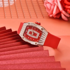 Montre de luxe pour femme PAGANI DESIGN PD-YS013, or rose, élégante, sportive, bracelet en caoutchouc, forme barillet, étanche, quartz - Product Image 4