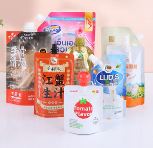 ถุงบรรจุภัณฑ์เครื่องดื่มซุปเกรดอาหารคุณภาพสูง พร้อมจุกสำหรับนม เบียร์ เยลลี่ ดูดได้ MOQ ต่ำ - Product Image 2