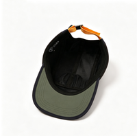 Gorra de 5 Paneles con Bloques de Color, Ligera, de Secado Rápido, con Correa Ajustable, para Senderismo, Camping, Deporte, Unisex, Funcional, Estilo Béisbol