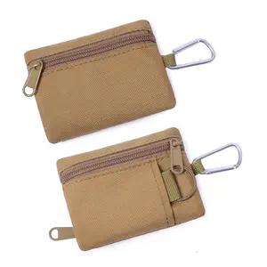 Dompet koin kait pinggang mini portabel untuk sabuk