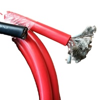 Alta Temperatura Alambre de calibre 1/0 0 awg 2awg 3awg 4awg rojo negro cable de batería de silicona caucho aislamiento de 600V