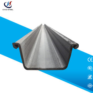 बाढ़ नियंत्रण लेई के लिए सी295 ग्रेड के साथ गर्म रोल्ड स्टील शीट ढेर यू प्रकार - Product Image 1