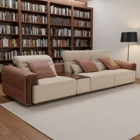 Modernes Umweltfreundliches Echtleder 3-Sitzer Modernes Sofa-Set Möbel Sektionales Modernes Langes Sofa Wohnzimmer-Sofa
