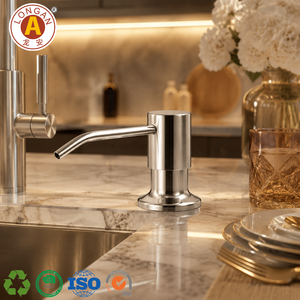 Distributeur de savon liquide en acier inoxydable 304 Longan pour cuisine, distributeur de savon pour les mains - Product Image 1