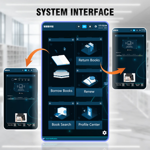 Équipement de bibliothèque intelligent, machine de prêt/retour de livres en libre-service, technologie RFID, système d'exploitation Windows 10 pour les écoles primaires - Product Image 4