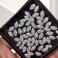 Güzel Laboratuvarda Yetiştirilmiş Markiz Kesim Mele Elmaslar 1.5x3mm-3x6mm DEF/VS Berraklık D Renk Sentetik Gevşek Taşlar HUACAN Markası Takı İçin