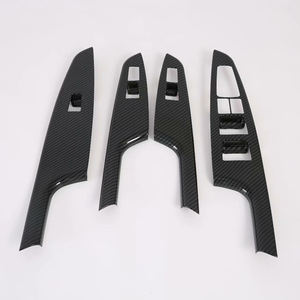 Kits de carrocería de fibra de carbono ABS para coche, accesorios decorativos para <span class=keywords><strong>Interior</strong></span>, cubierta de ventana, bloqueo, herramientas de puerta para <span class=keywords><strong>Hyundai</strong></span> <span class=keywords><strong>Tucson</strong></span> 2019 - Product Image 1