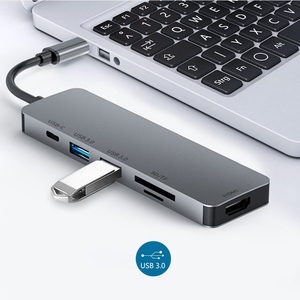 <span class=keywords><strong>Hub</strong></span> multifonctionnel en aluminium Type-C 10 ports 4K HDTV pour <span class=keywords><strong>2</strong></span>.0 VGA USB 3.0 Gigabit Ethernet PD Charging Sd Card MacBook Pro - Product Image 3