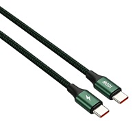 Cable de Carga Rápida Togudu CC-269 100W 5A Tipo C con Trenzado de Nailon, Transferencia de Datos de 480Mbps, con E-Marker, para Teléfono Móvil y Computadora