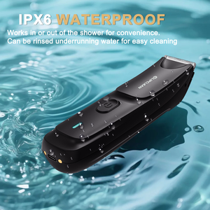 Recortador de bolas lavable de gran potencia para hombres, cuchilla de cerámica reemplazable, recortador de <span class=keywords><strong>vello</strong></span> corporal recargable, recortador de <span class=keywords><strong>vello</strong></span> púbico - Product Image 2