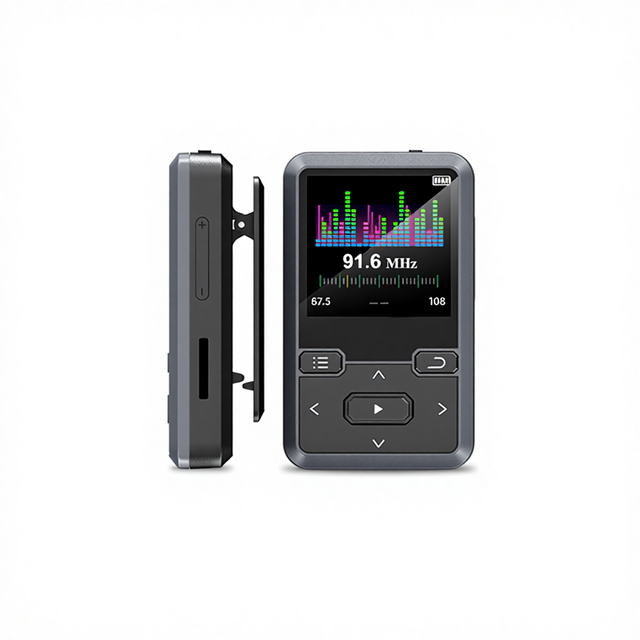 Clip on MP3 Player with Voice Recorder USB C Charging TF Card Support Portable Mini Music Player for Running and Gym