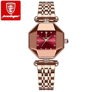 Montre-bracelet de luxe pour femme Drioshipping, à quartz, avec bracelet en acier et diamants, cadran étoilé, mouvement Ronda, en alliage, verre, livrée en coffret, style professionnel et tendance - Product Image 5