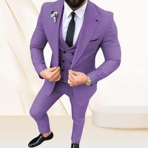 Abiti da Uomo Smoking Slim Fit <span class=keywords><strong>3</strong></span> Pezzi Abiti da Sposo per Matrimonio Personalizzati Blazer <span class=keywords><strong>3</strong></span> Pezzi (Giacca + Gilet + Pantaloni) - Product Image 6