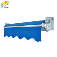 Auvent de fenêtre rétractable en aluminium résistant au vent, auvent pliable d'extérieur, pare-soleil