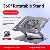 Support pour ordinateur portable en alliage d'aluminium, support rotatif pour ordinateur, support de refroidissement réglable en hauteur, support pour tablette, support de lecture sur bureau