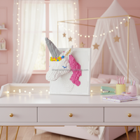Brique Murale 3D en Plastique ABS, Modèle Animal à Assembler Soi-même : Éléphant, Licorne, Cerf, Élan, Tigre – Décoration de Chambre
