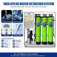 Sistem Filter Air RO Kapasitas Aliran Tinggi 1000LPH Presisi Tinggi dengan Pasir Kuarsa, Karbon Aktif, dan Mesin Filter Pelunak Air