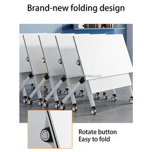 Mesa de Escritório Mesa Dobrável Mesa Modular para Conferência Mesa Dobrável Moderna para Sala de Reuniões Ambiente de Exibição de Varejo Mesa de Escritório - Product Image 2