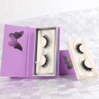 Faux cils de luxe en bande complète, véganes, 3D, naturels, effet vison, pour marque privée, vente en gros, cils longs naturels