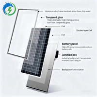 Panneau solaire monocristallin haute efficacité 500W 540W 550W pour usage domestique, module photovoltaïque mono de type N