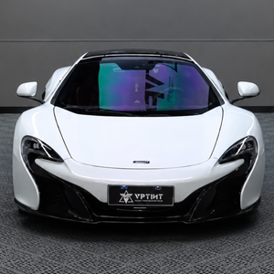 Vinilo para autos con efecto perlado, blanco a morado, PET de 8.5mil, alto brillo, autoadhesivo, antiarañazos, película que cambia de color. - Product Image 1