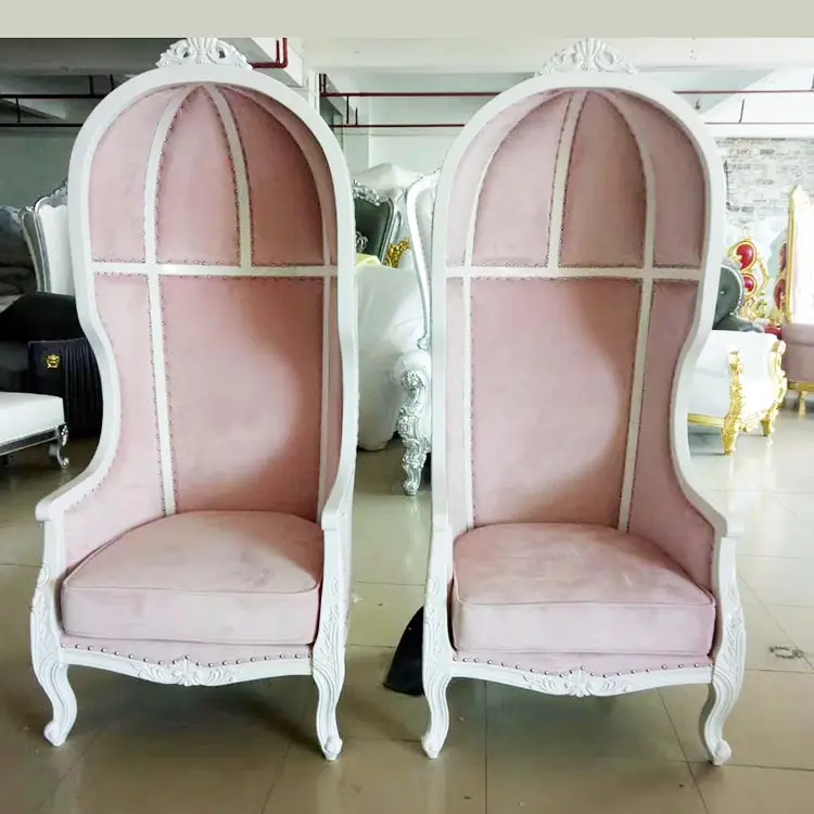 golden king Antique White throne chairs wedding sofa Queen bride and groom for sale