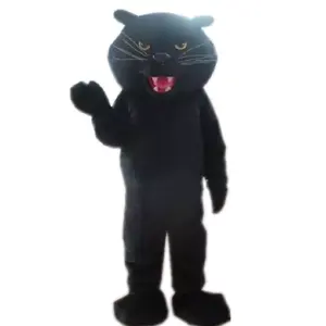 Costume de mascotte Black panthère pour adulte, mascotte d'animal